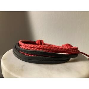 leather cuff bangle adjustable bracelet